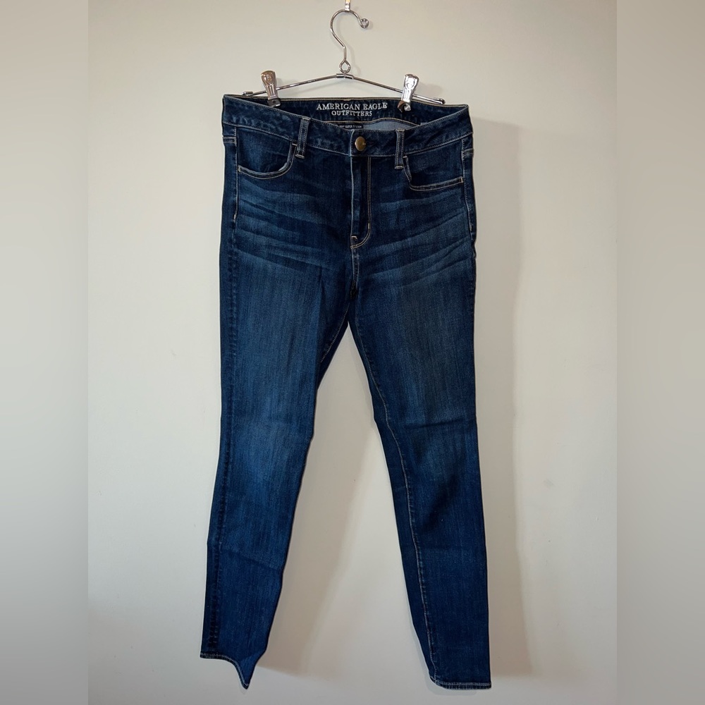 American Eagle High Rise Jegging Size 10 Long Super Stretch